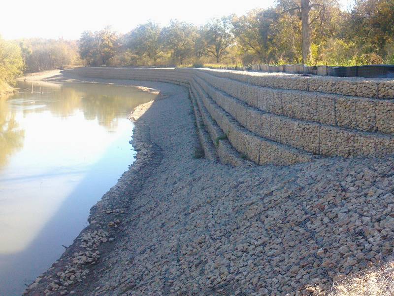 Gabion for slope-stability protection structure